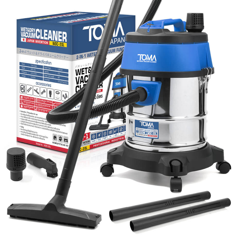 เครื่องดูดฝุ่น TOMA JAPAN รุ่น WDC-20L 20 ลิตร 1,800 วัตต์_7